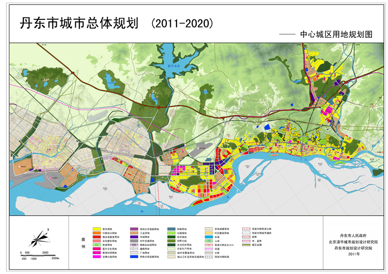 丹东城市规划图(2011-2020年)