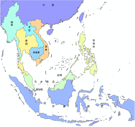 东盟经济总量最大的国家_东盟十国经济高清地图(3)